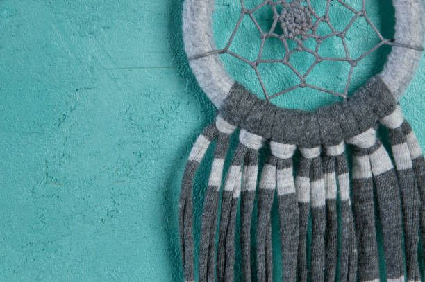 istock Dream catcher on aquamarine 805550186