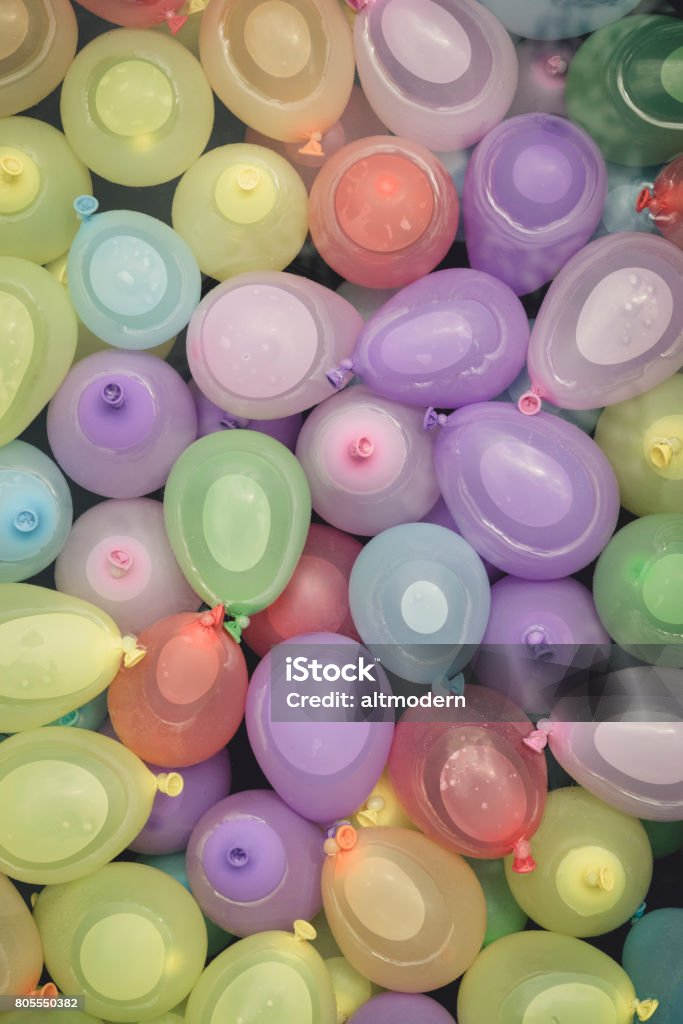 Water Balloons colorful pastels Water Balloons (water bombs) 2017 Stock Photo