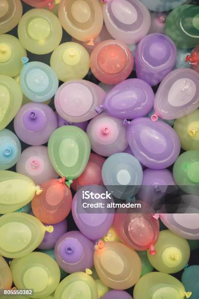 Water Balloons Stock Photo - Download Image Now - 2017, Aerial View, Aquatic Sport