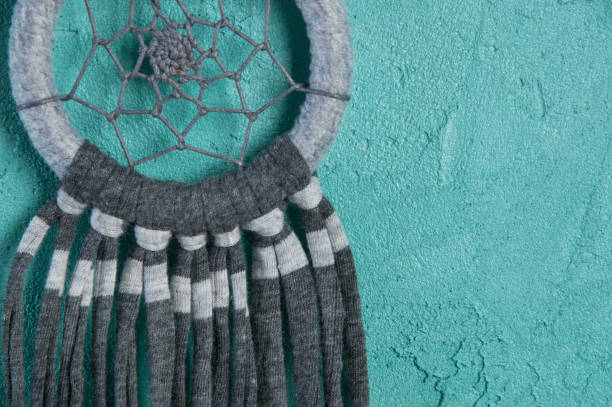 istock Dream catcher on aquamarine 805551500