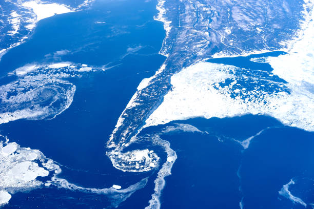 istock Wide blue and white lands of North 805554322