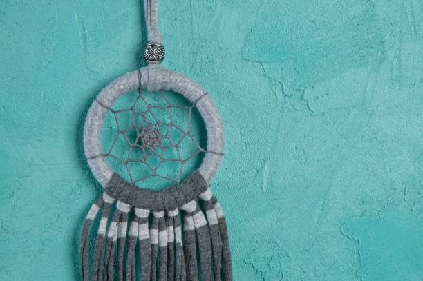 istock Dream catcher on aquamarine 805559044