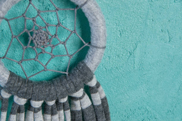 istock Dream catcher on aquamarine 805559224