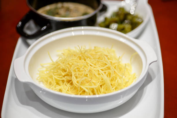 istock Potato pie is in the bowl. 805609640