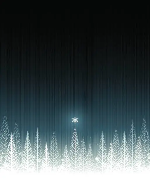 Vector illustration of Winter christmas background