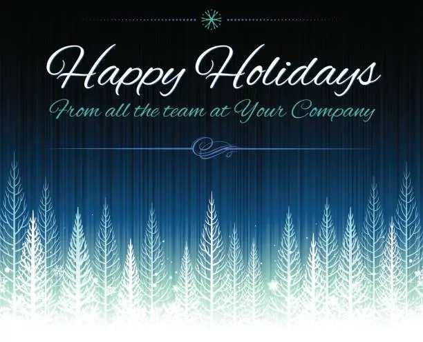 Vector illustration of Happy Holidays Christmas background
