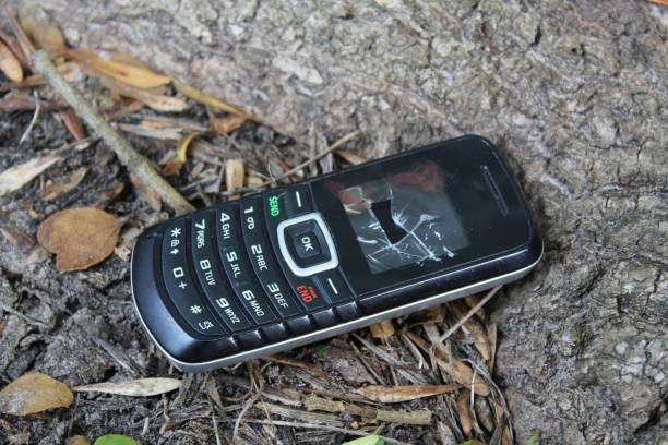 istock Cell Phone Bloody and Broken in Woods 805635472