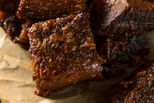 istock Slow Smoked Brisket Burnt Ends Barbecue 805636414