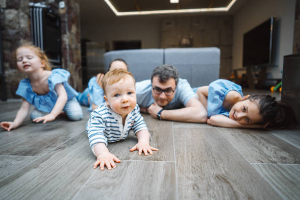istock Little boy on the floor 805651174