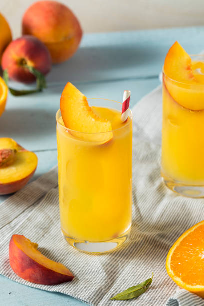 istock Refreshing Peach and Orange Fuzzy Navel Cocktail 805658298