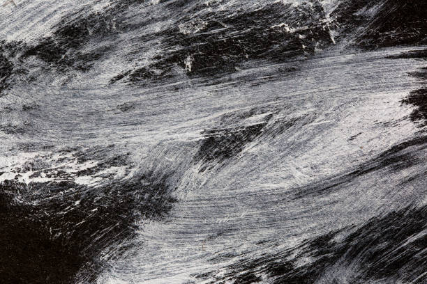 istock Abstract Hand painted watercolor black and white. Abstract grunge texture black and white 805682486