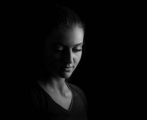 istock Low key portrait of a women 805682748