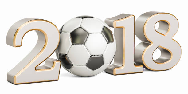 istock Soccer 2018 concept, 3D rendering isolated on white background 805686194