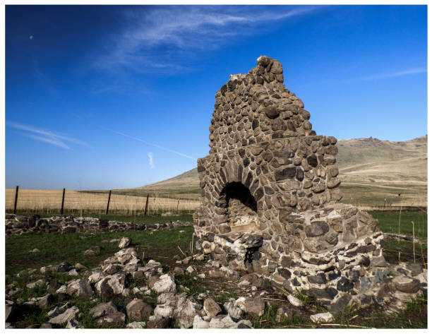 istock Ruined Homestead with Remainig Fireplace. 805748034