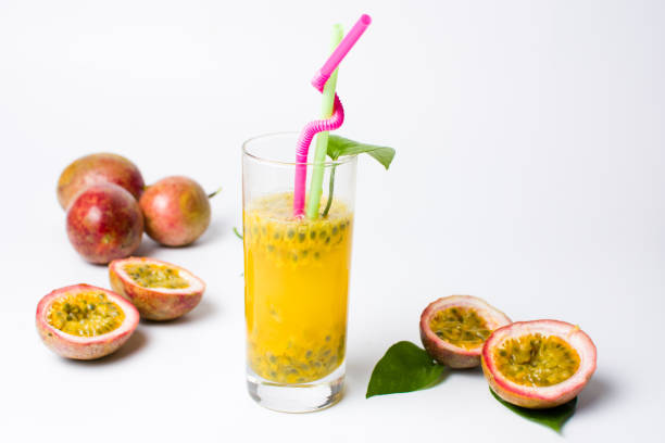 istock Passion fruit juice in a glass 805776074