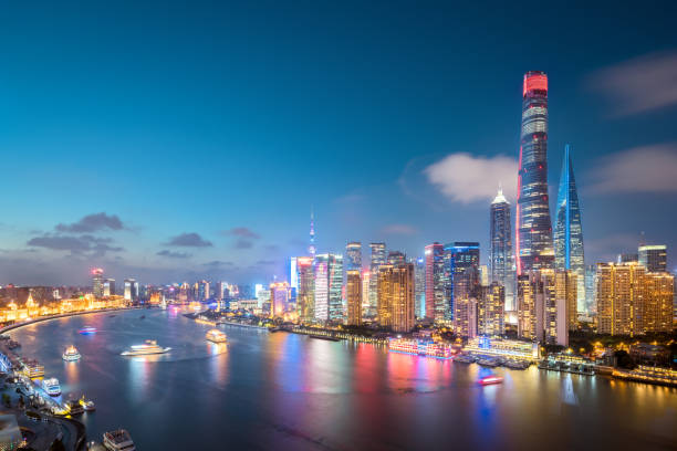 istock Panoramic skyline of Shanghai 805784044