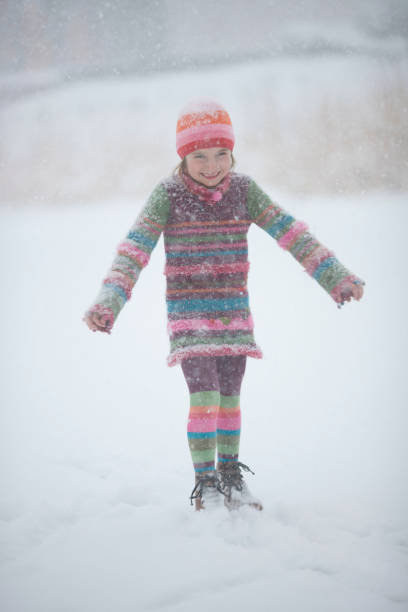 istock Little girl enjoying Winter 805805054