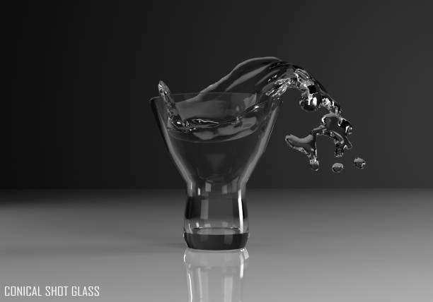 istock Conical Shot Glass 3D illustration 805827142