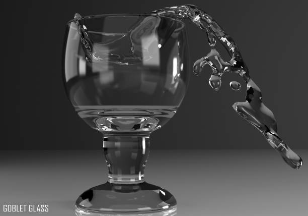 istock gorbet glass, schooner, chalice 3D illustration 805827514