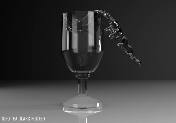 istock iced tea glass footed 3D illustration 805829474