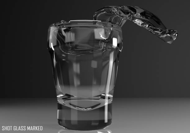 istock shot glass marked 3D illustration 805832604