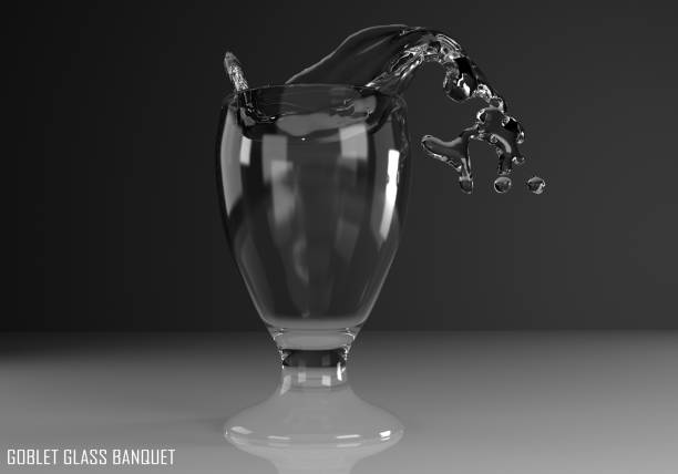 istock goblet glass banquet 3D illustration 805832854