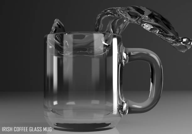 istock irish coffee glass mug 3D illustration 805833980