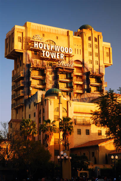 Anaheim, CA, USA March 28, 2009 The Hollywood Hotel was a ride at California Adventure.  The tower drop ride was closed in 2017 for rebranding