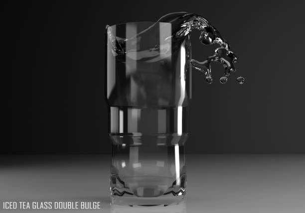 istock iced tea glass double bulge 3D illustration 805837528