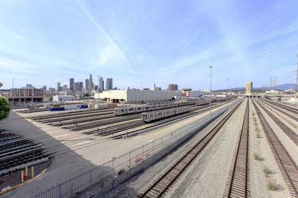 istock Train Tracks in Los Angeles 805882942