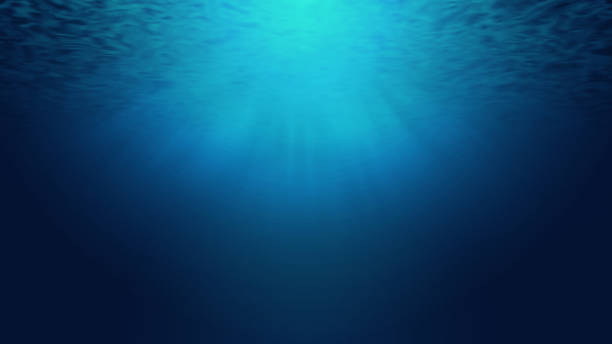 istock Sunbeams and Sea deep or ocean underwater as a background. 806047142