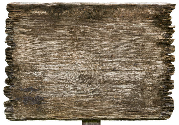 Pranchas de madeira velhas assinar texturas isoladas no fundo branco - foto de acervo