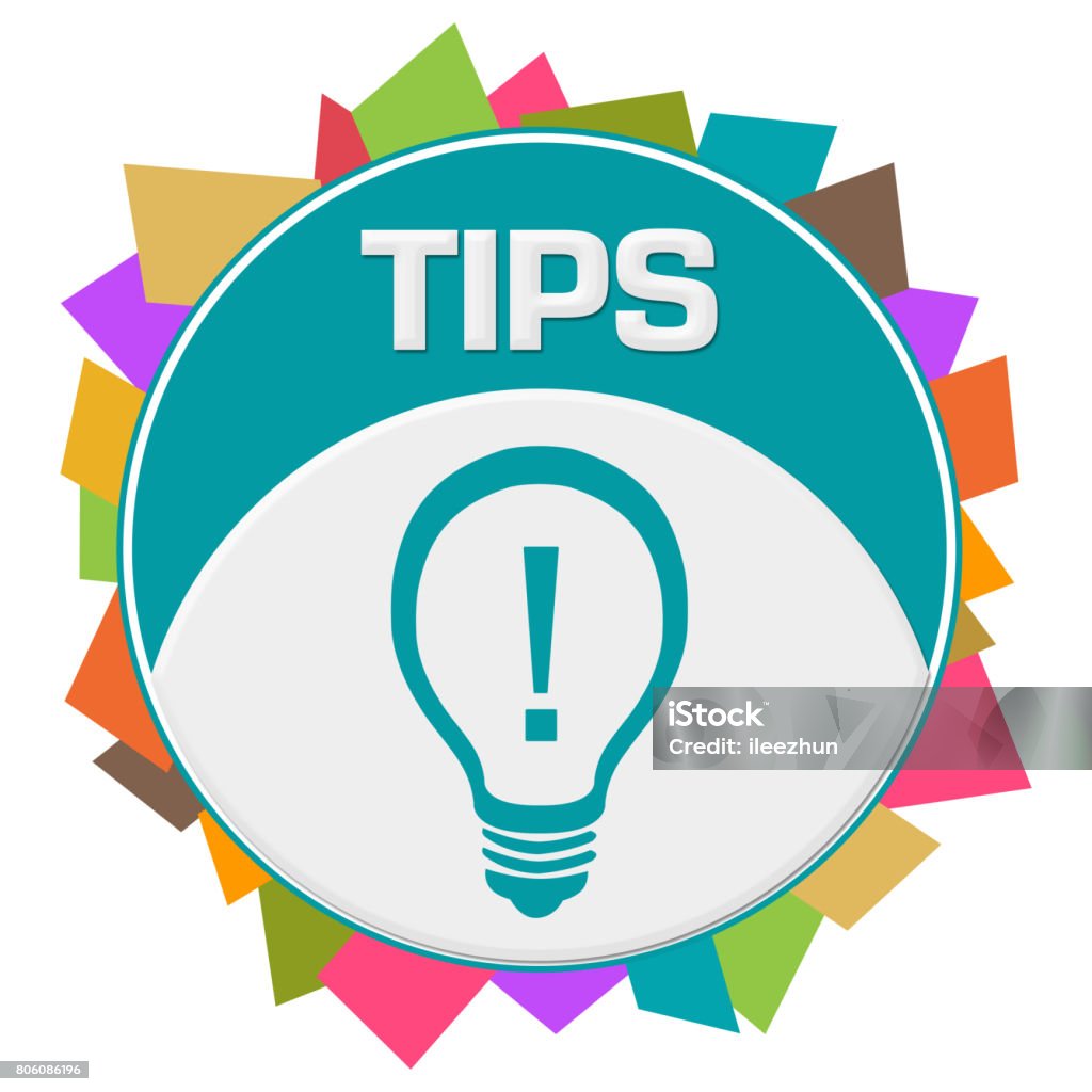 Tips Round Design Tips Colorful Abstract Shapes Circular Stock Illustration - Download ...