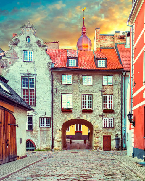 istock Medieval motifs of old Riga city 806096888