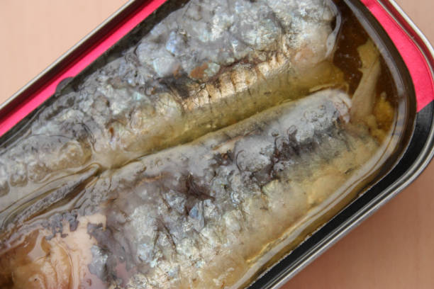 istock Canned sardines in oil 806101430