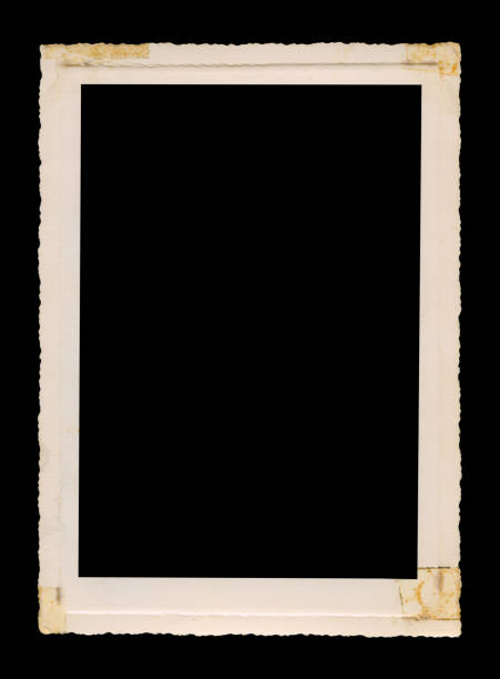 istock Old photo with clipping path for the inside, blank vintage frame 806101552