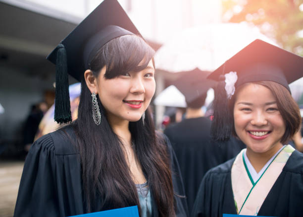 istock Portrait of smiling graduates 806116682