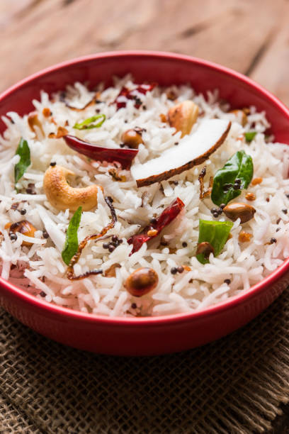 istock coconut rice, south indian food 806126382