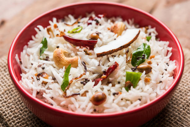istock coconut rice, south indian food 806142382