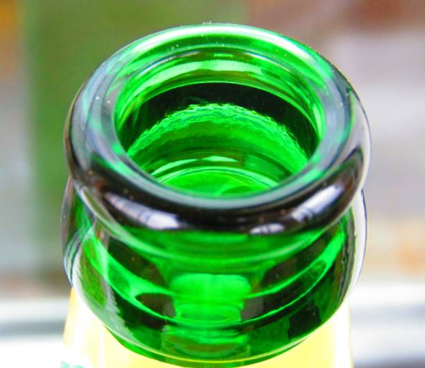 Green beer bottleneck.