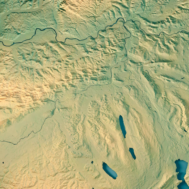 istock Aargau Canton Switzerland 3D Render Topographic Map 806150266