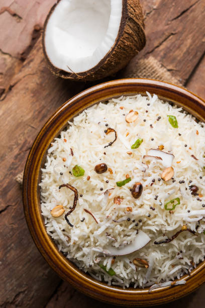 istock coconut rice, south indian food 806162836