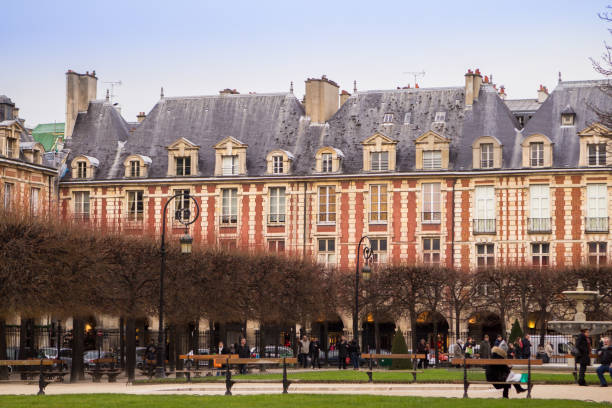 The Place des Vosges in Paris, France