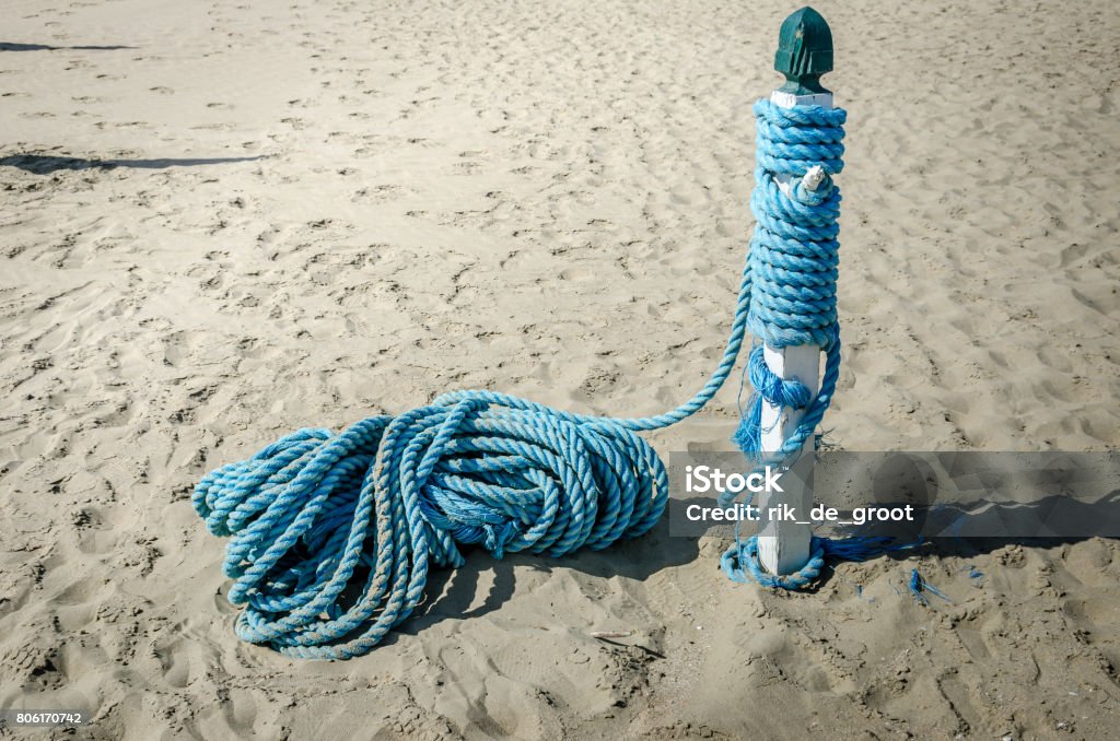 Stick W Rope Blue Rope On A Stick Stock Photo - Download Image Now - Backgrounds ...