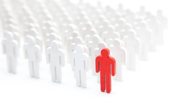 istock Unique person in the crowd 806176048