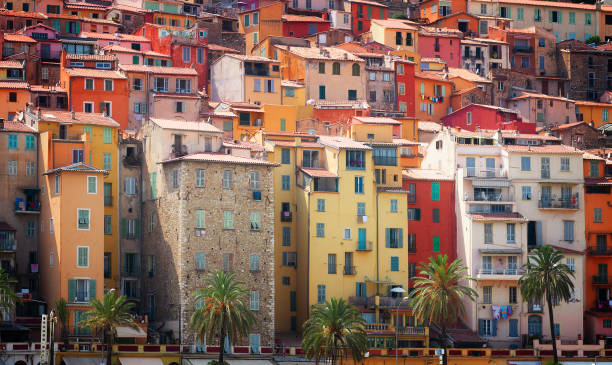 istock Menton old town, France 806176360