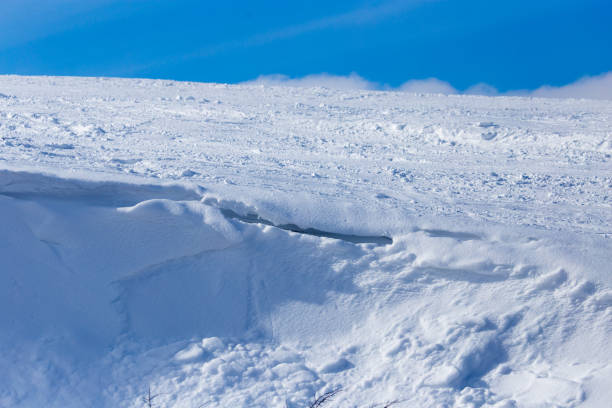 istock White snow in the mountains as a background 806176378