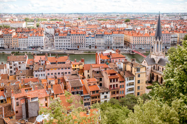 istock Lyon city in France 806186468