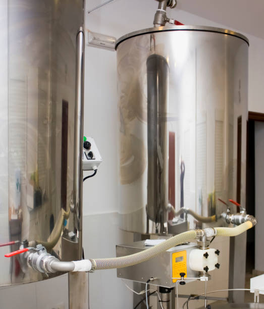 istock Stainless Steel storage tank and dispenser. 806199614