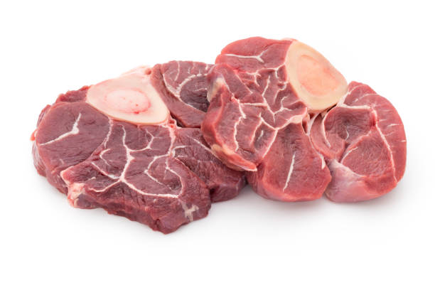istock Veal steak isolated on the white background. 806199926